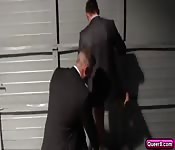 Sex hungry mike preys on his officemates