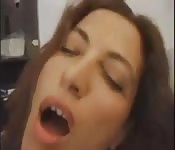 Polla vieja en coño joven