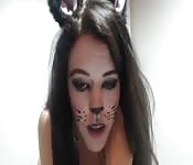 Película porno con gatitas jugando