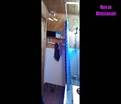 Hidden cam in bathroom spy on wife