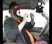 Weird clown porno scene