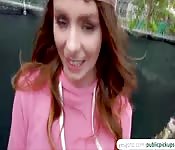 Alex Blake fucks a strangers dick for cash