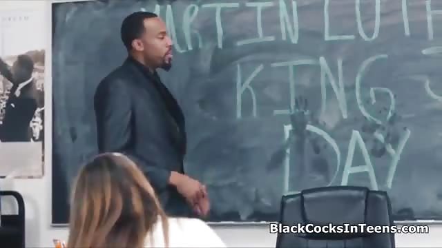 Busty riding teachers big black dick