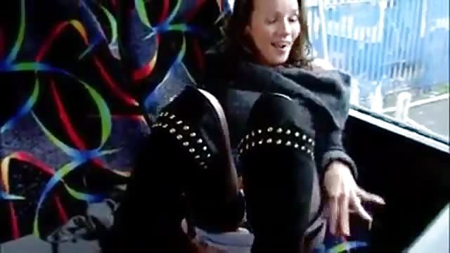 Squirting orgasm on a public bus - Pornburst.xxx